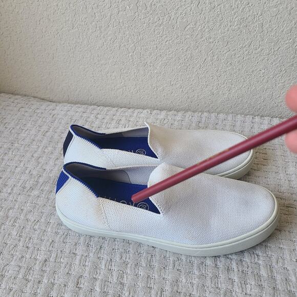 Rothy's The Original Slip On Sneakers Casual White Women's Size 7.5 - Picture 4 of 14